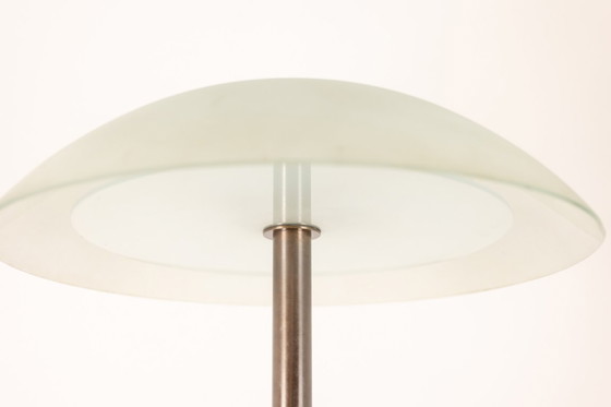 Image 1 of Andrée Putman  Paire de lampadaires de style Art Déco. Vers 1980