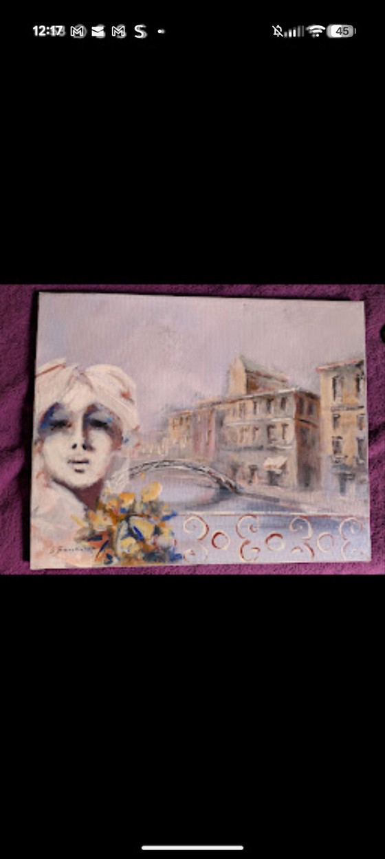 Umberto Bianchini composición en lienzo – Arte (photo 4 of 5)
