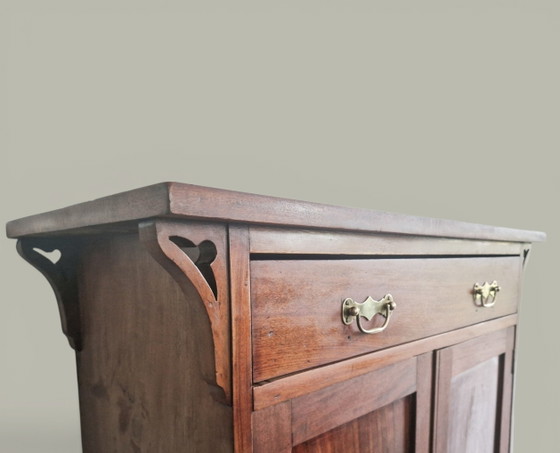 Image 1 of Credenza in mogano firmata Maple & Co - XIX secolo