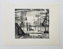 Jack Chambrin - Gravure abstraite vintage - Papendrecht