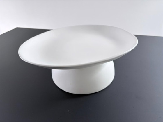 Ciotola Design Bianca su Piedistallo – Forma Organica – Ciotole, Ceramic (photo 3 of 13)