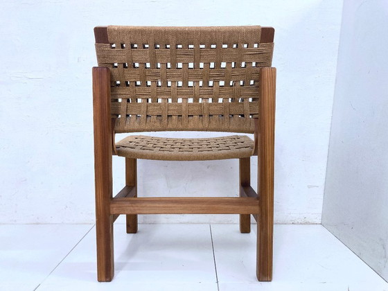 Image 1 of Sedia danese in legno di pino con rivestimento di Vagn M. Fuglsang, design anni '60-'70