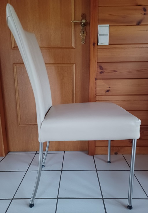 8 sillas de cuero Bert Plantagie – eetkamerstoelen, Leather, Metal (photo 2 of 7)