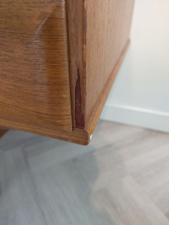 Mid-century Deens dressoir/buffetkast – Glas, Metaal (photo 13 of 15)