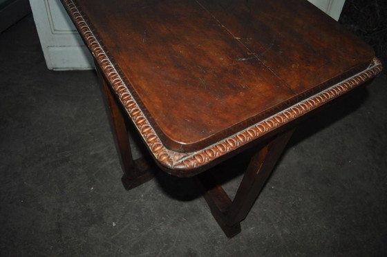 Tavolino da Caffè Ungherese in Legno Art Déco, Anni '30 – Libri d'arte, Art Deco (photo 4 of 5)