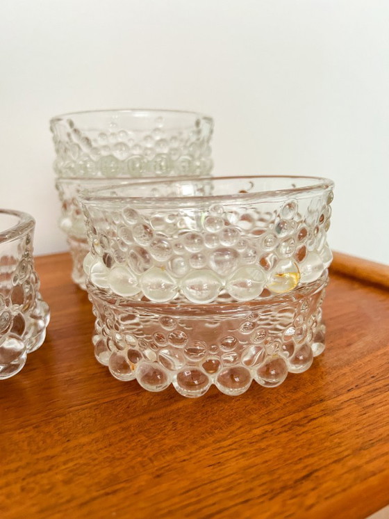 Image 1 of Vintage set (6x) bowls large/small Bolero Bubble 70's