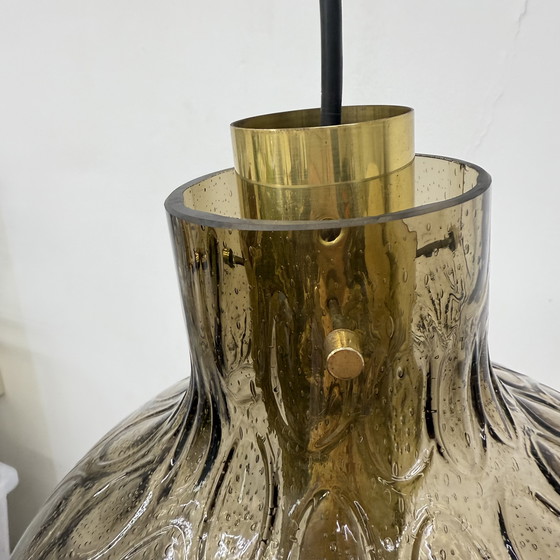 Image 1 of Limburg Glashütte glass hanging lamp , 1970s