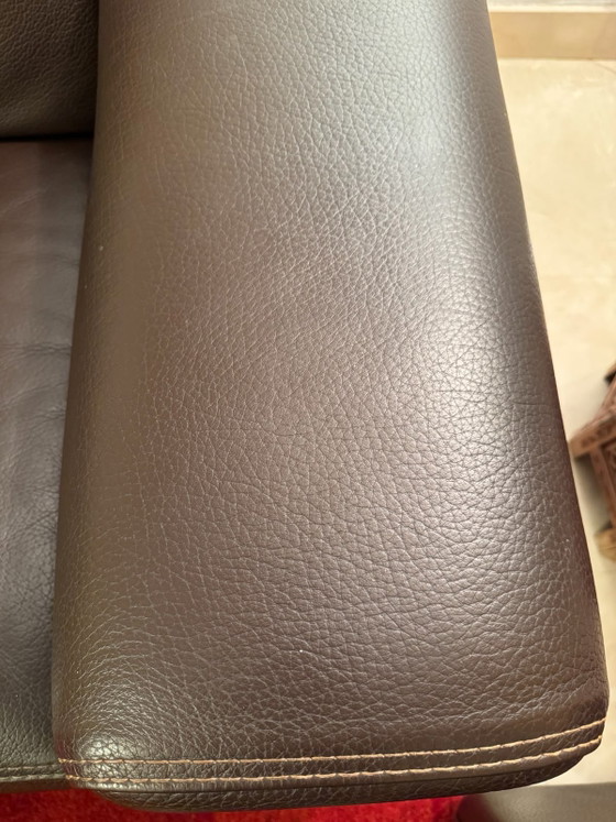 Image 1 of Roche Bobois 3-zits leren bank