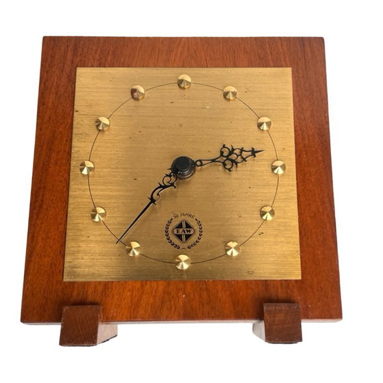 Image 1 of Vintage EAW table clock – anniversary model, Germany, 1960s.