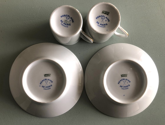 Image 1 of 2 cup and saucer porcelaine de Paris