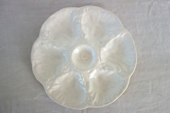 8 piatti di ostriche in ceramica Gien Barbotine vintage – Stoviglie (photo 4 of 7)
