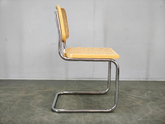 Italian Cesca B32 Style Cane And Chrome Cantilever Chair, 1970s – Dining chairs (photo 2 of 12)