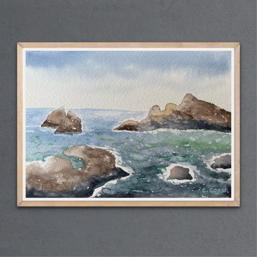 Watercolor "Wild Coast"