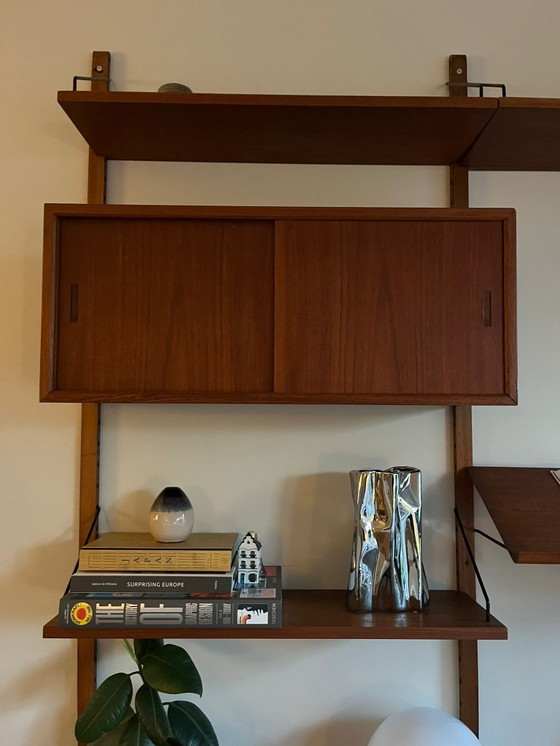 Image 1 of Mobiletto da parete vintage | Poul Cadovius | Modulare | Set completo | Metà secolo | Design danese