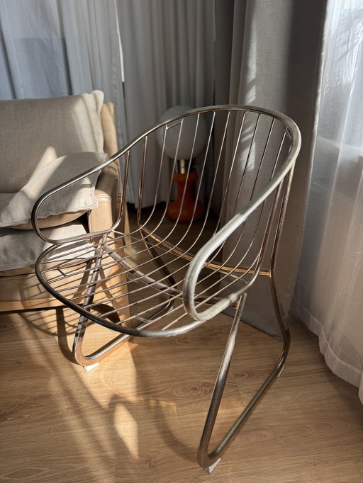 Mid-eeuwse Europese designstoel uit de late jaren 50