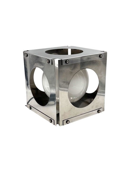 Image 1 of Space Age Cubic Table Lamp, Italy 1970s