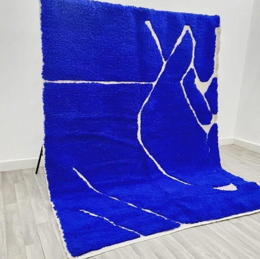 Tapis en laine pure marocain d’atlas traditionalle 150/350 cm