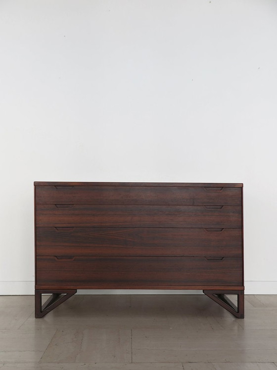 Dark wood Chest of drawers by Svend Langkilde, Denmark, 1960s, set of 2, Scandinavian (photo 14 of 23)