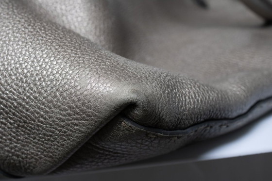 Image 1 of Fendi, silver selleria grand borhese leather handbag