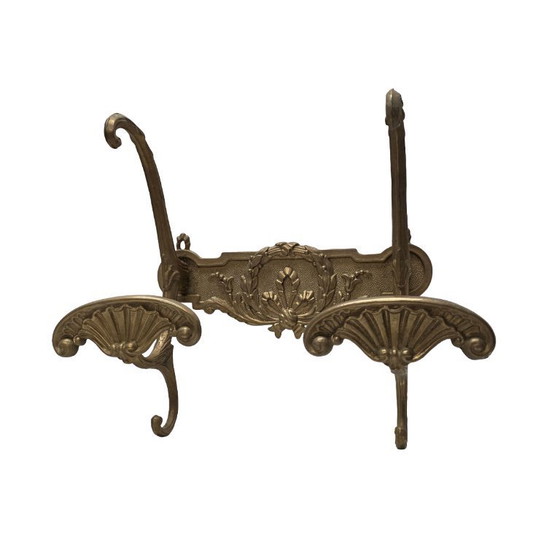 Image 1 of French Classic Style Brass Wall Coat Rack, 1960s/70s