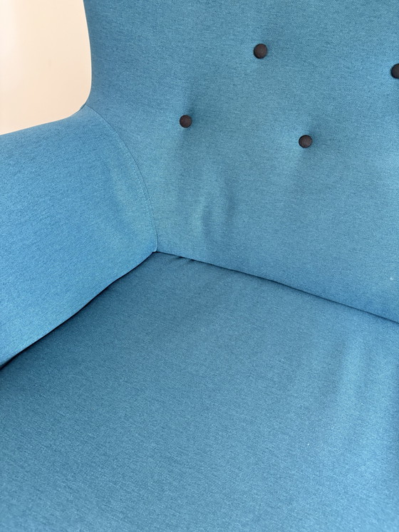 Petrol Blue 3-Seater Sofa – 3-5 seaters, Other (photo 2 of 8)
