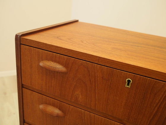 Image 1 of Teak chest of drawers, Danish design, 1970s, made in Denmark