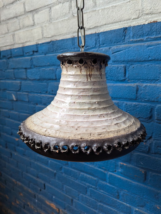 Image 1 of Lampada a sospensione vintage in ceramica danese, anni '70