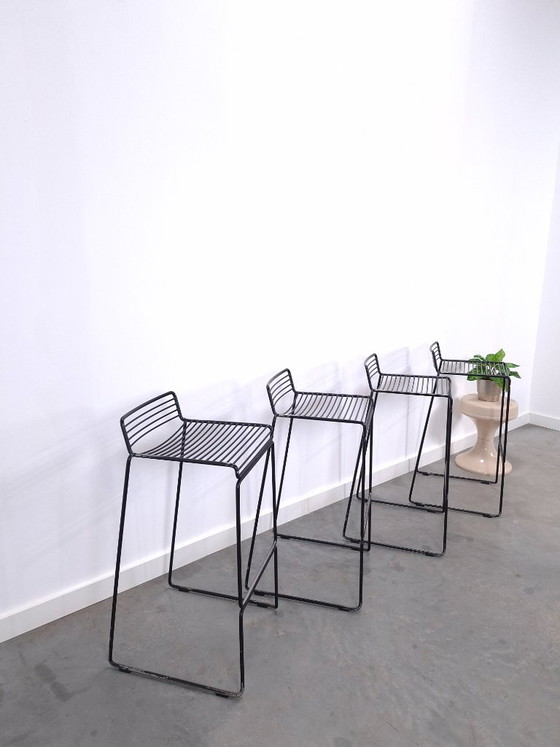 Set of 4 x Black HAY Barstool, Hee Welling – Metal (photo 4 of 18)