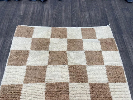 Image 1 of Handwoven Berber rug with traditional colorful patterns, 150/250 cm
