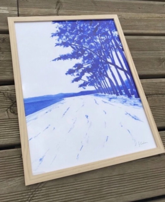 Image 1 of Acryl op 300g fabriano papier.  Formaat 40x30cm.