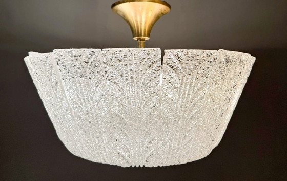 Image 1 of Grande lampadario/plafoniera di Barovier&Toso, vetro di Murano, Italia, anni '60, raro esemplare