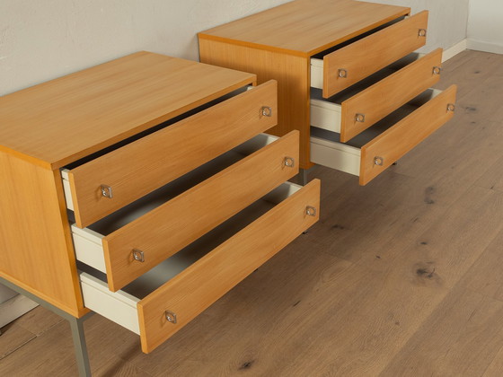 Image 1 of 2x Nachtkastje met laden, 1960