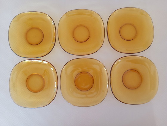 Image 1 of Coppe da dessert in ambra Vereco (Francia)