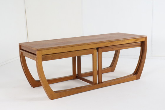 Image 1 of Beithcraft Coffee Table With 2 Nesting Tables 'Ratho' Vintage