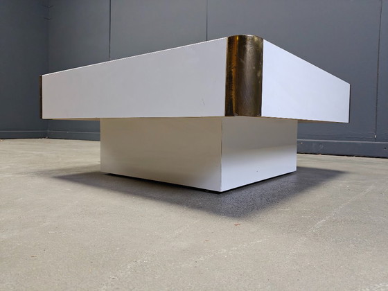 Image 1 of Tavolino da caffè vintage attribuito a Willy Rizzo, anni '70