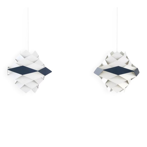 Set of two Preben Dal Symfoni pendant lamps – hanglampen, Metal, Mid Century Modern