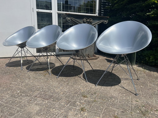 Kartell Eros Stühle, 4 Stück
