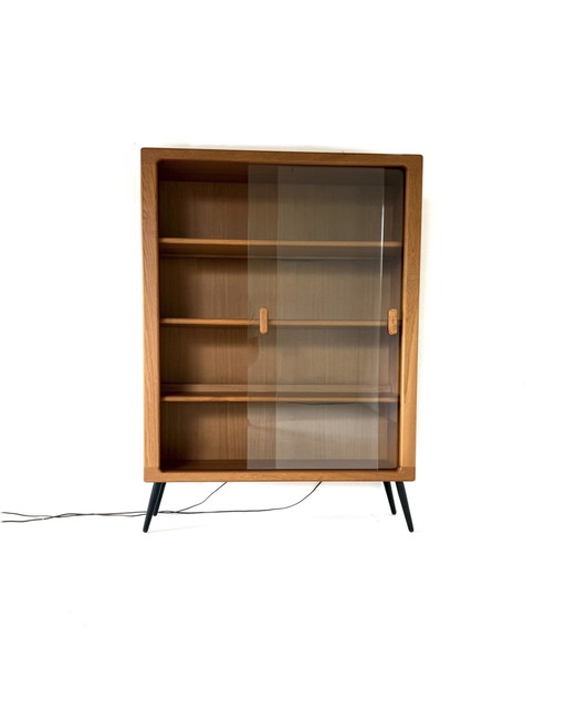 Vitrine lumineuse vintage, Silkenborg Møbelfabrik '70