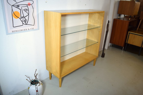 Image 1 of Dressoir met open planken uit de jaren 1950, vintage vitrinekast met displayplanken.