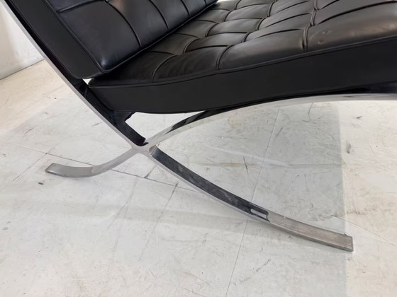 Knoll Barcelona Stoel Design Lederen Stoel Fauteuil – Stoelen / fauteuils, Leather, Metal (photo 13 of 15)