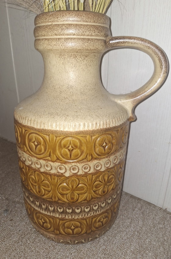 Vintage Scheurich floor vase 489/39 “Foligno” | West Germany ceramic 1970s – Scheurich W-Germany (photo 2 of 3)