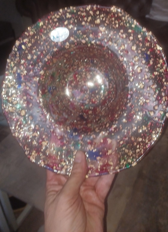 Image 1 of Coupe à fruits en verre d'art, Galerie du verre Willingen