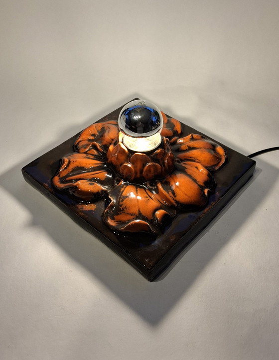 Image 1 of Grande lampada da parete in ceramica vintage