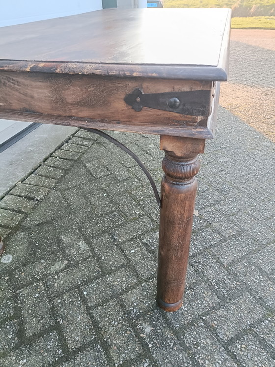 Image 1 of Antique teak dining table
