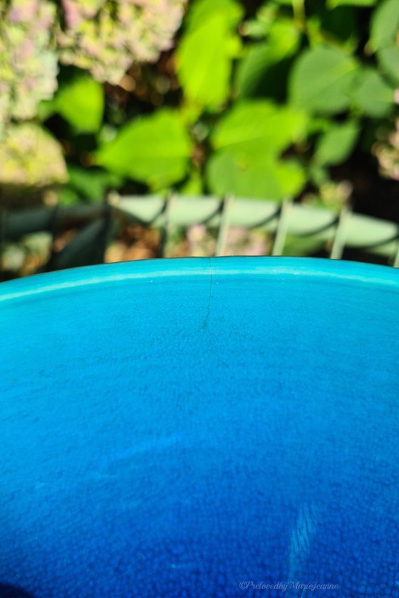 Image 1 of 1x Carl-Harry Stalhåne per Rörstrand, bellissima ciotola smaltata all'uovo blu