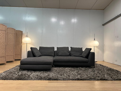 Divano angolare B&B Italia Ray Antracite + Tappeto opzionale