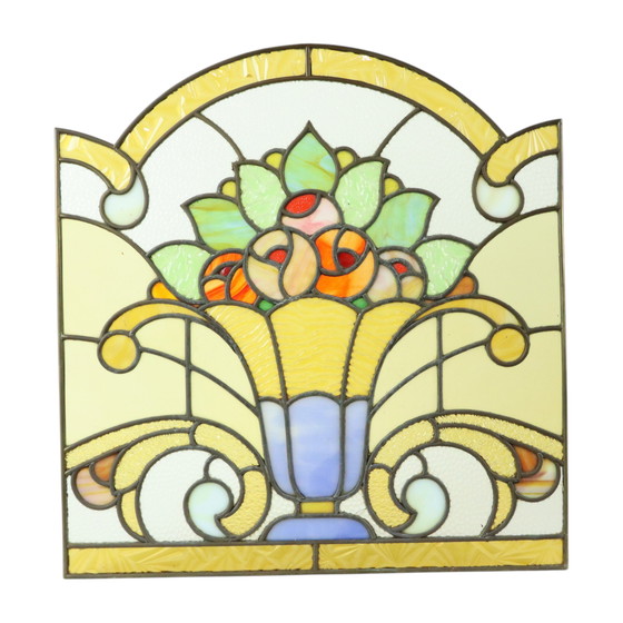 Image 1 of Art Deco Stained Glass Window