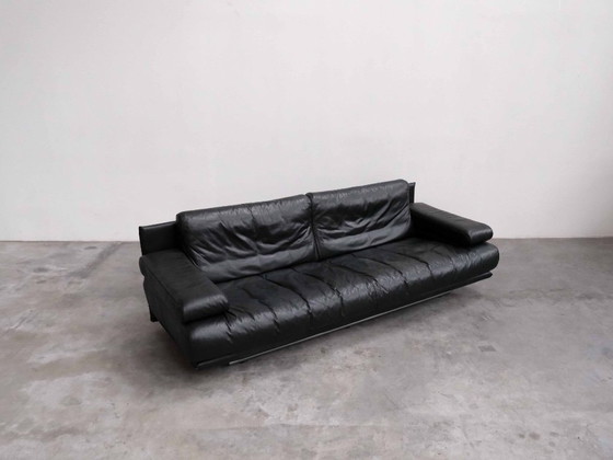 Image 1 of Divano vintage a tre posti in pelle Rolf Benz 6500