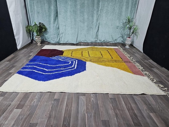 Authentic Traditional Handmade Pure Wool Rug, size 3/4 m, Ahrend, Rugs & carpets, Blue (photo 8 of 9)