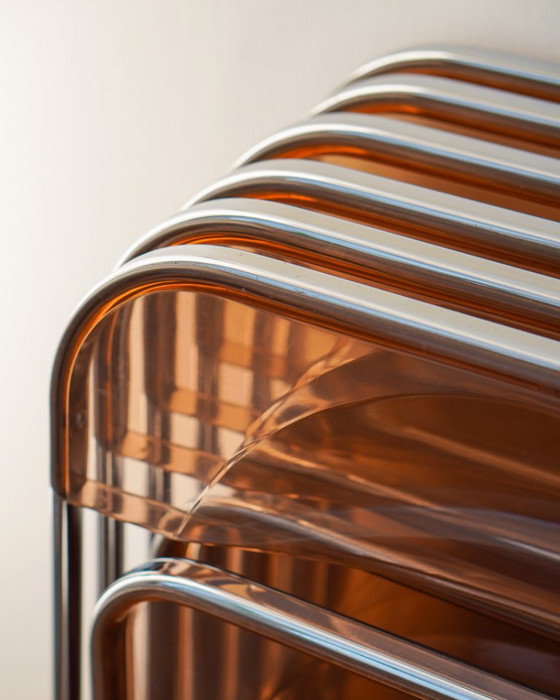 Image 1 of 4 x Chaises Plia de Giancarlo Piretti, années 1960, Anonima Castelli